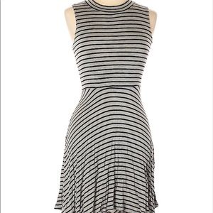 Striped spandex stretch dress